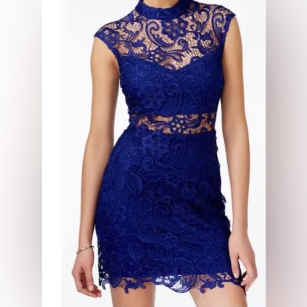 B. Darlin Royal Blue Lace Dress